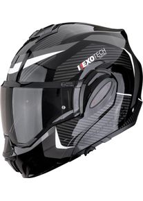 Scorpion EXO-Tech Evo Pro Acuti, modular helmet , color: Black/Dark Grey , size: XS