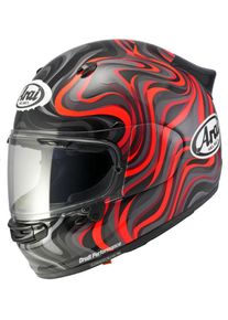 Arai Quantic Swirl, kask pełnotwarzowy , kolor: czarny/czerwony/szary , rozmiar: M