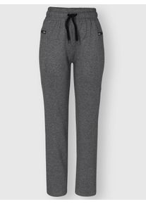 Damen Freizeithose in Melange-Qualit&auml;t in anthrazit-meliert ,Gr&ouml;&szlig;e 36/38, Witt, 52% Baumwolle, 48% Polyester