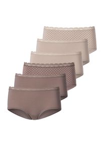 Vivance Dames Heuppanty in taupe/beige ,maat 32/34, Witt, 95% Katoen, 5% Elastan