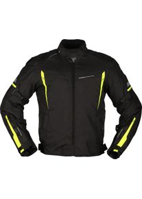 Modeka Aenergy, textile jacket , color: Black/Neon-Yellow , size: XS