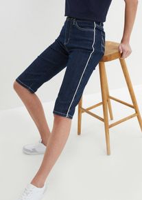bonprix Mujer, Cómodas bermudas vaqueras con elástico, azul, 38