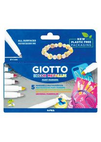 GiOTTO Decor MetallicPaint Markers 5 pcs BL