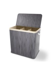 Juskys Bambusz szennyestartó kosár 150 l fedéllel és zsákkal