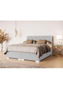 Home Affaire, Polsterbett &raquo;ALIY mit Matratze und Topper, in 3 Breiten (140, 160 und 180 cm)&laquo; Boxspringbett mit Kopfteil, Bettkasten, Matratze (BFK/TFK