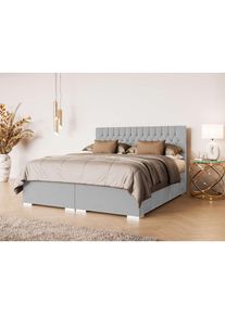 Home Affaire, Polsterbett &raquo;ALIY mit Matratze und Topper, in 3 Breiten (140, 160 und 180 cm)&laquo; Boxspringbett mit Kopfteil, Bettkasten, Matratze (BFK/TFK