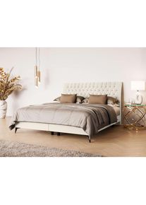 Home Affaire, Polsterbett &raquo;SYDNEE mit Matratze und Topper, in 2 Breiten (160 und 180 cm)&laquo; Boxspringbett mit Kopfteil, Bettkasten, Matratze (BFK/TFK) 