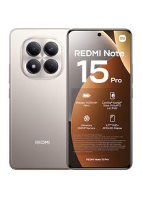 Xiaomi , Smartphone »Redmi Note 15 Pro 8+256« Titanium , Titanium , MediaTek Helio G200-Ultra