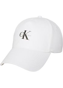 Calvin Klein Jeans , Baseball Cap »MONOLOGO PRINTED BASEBALL CAP« Mit festem Schirm , Bright White