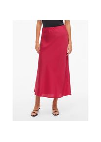 Vila , Damen , Maxirock &raquo;VIELLETTE HW LONG SKIRT - NOOS&laquo; , Jazzy , 34 , 34 , Langer Satinrock mit hoher Taille von Vila