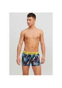 Jack & Jones Jack & Jones, Herren, Trunk &raquo;JACFLOWER BIRD TRUNKS 3 PACK NOOS&laquo; Packung, 3 Stk., Surf the Web, 3 Stk., M -3 Stk., Surf the Web, Boxershorts von Jack&