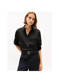 Tommy Hilfiger, Damen, Hemdbluse &raquo;COTTON EASY SHIRT&laquo;, Black, 40, Black, Bluse von Tommy Hilfiger Womanswear