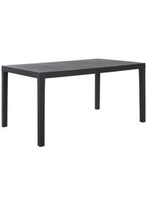 Ambia Garden Gartentisch, Anthrazit, Kunststoff, rechteckig, 90x72x150-220 cm, Made in Italy, Gartenm&ouml;bel, Gartentische, Gartentische