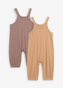 Baby-selebukse i økologisk bomull (2-pack), brun, størrelse 68/74, bonprix