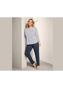 Tchibo - Női pizsama - nő - méret XL 48/50 - kék/csíkos