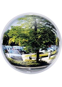 Vialux Multifunctionele spiegel 3 richtingen, rond, frame wit, &Oslash; 400 mm