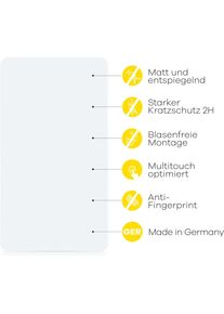 upscreen Reflection Shield Displayschutz Matt, Smartwatch Schutzfolie, Grau