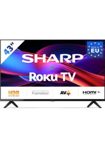 Sharp 43GD2225E 43" FHD Roku Smart TV schwarz (43", LCD, Full HD), TV, Schwarz