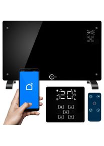 Carruzzo Grzejnik elektryczny Q20F1 black, Heizkörper, Schwarz