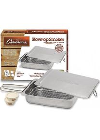 Camerons, Smoker Zubeh&ouml;r, rookoven 38 x 28 cm rvs met 2 bakjes rookhout