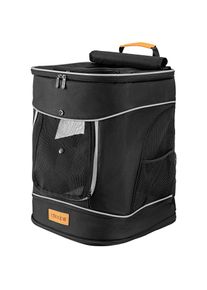 Cadoca Kattenrugzak Zwart 41x30x31cm