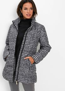 bonprix Długa kurtka pikowana, czarny, 50