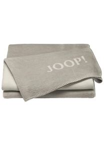 JOOP! Plaid, Anthrazit, Grau, Textil, Uni, 150x200 cm, Made in Germany, Kettelrand, Double face, Heimtextilien, Wohntextilien, Decken, Plaids