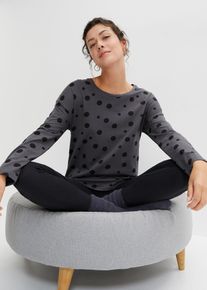 Pyjama oversize avec legging - gris - taille 54/56 (XXL) avec coton - bonprix