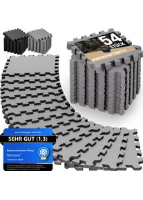 Monzana Bodenschutz-/Puzzlematten 54er-Set Grau 264x175x1cm