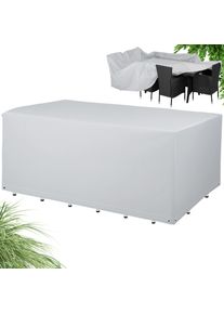 Kingsleeve Abdeckung Sitzgarnitur Silber 308x138x89cm