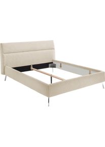 Home Affaire Polsterbett &raquo;Elvo, weichgepolstertes Kopfteil, wahweise &Uuml;berl&auml;nge, 140-200 cm breit&laquo;, Gr&ouml;&szlig;e H&ouml;he Bett: 104 cm H&ouml;he Bettseite: 25 cm...