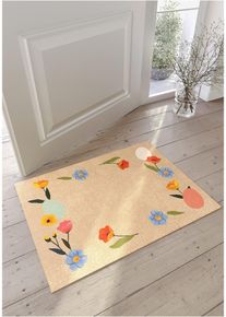 Dörrmatta med vårmotiv - färgglad - storlek 38x59 cm - bonprix