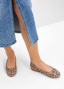 Ballerinaskor från Jana - beige - storlek 38 - bonprix