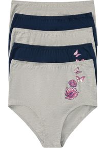 Midjetrosa med bomull (5-pack) - gr&aring; - storlek 40/42 (M) - bonprix