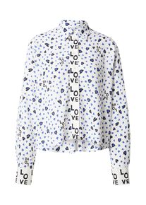 EMILY VAN DEN BERGH Kvinnor Blus blå / svart / vit Storlek 46