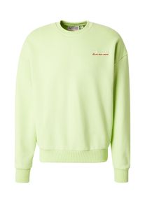 Naketano Män Sweatshirt ljusgrön / blodröd Storlek S