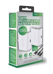 Venom VS2872 Xbox Series S/X & One White Twin Battery Pack + 3 meter cable