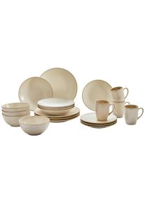 Asa Kombiservice , Beige , Keramik , 20-teilig , Uni , 250 ml , Geschirr, Geschirrsets, Kombiservice