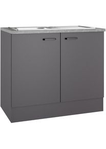 Optifit , Sp&uuml;lenschrank &raquo;OPTImulti&laquo; , anthrazit matt / anthrazit matt , anthrazit