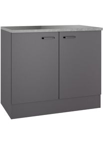 Optifit , Sp&uuml;lenschrank &raquo;OPTImulti&laquo; , anthrazit matt / anthrazit matt , anthrazit