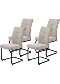 Hela , Freischwinger &raquo;MALTA&laquo; (Set) 4 Stk. , schlamm/ schwarz + schwarz