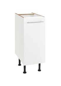 Optifit, Unterschrank &raquo;Bern&laquo; 30 cm breit, mit 1 T&uuml;r mit h&ouml;henverstellbaren F&uuml;&szlig;en, mit Metallgriff, wei&szlig; Hochglanz/wei&szlig;, B/H/T: 30 cm x 87 cm x 58,4 cm