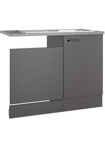 Optifit , Sp&uuml;lenschrank &raquo;OPTImulti&laquo; , anthrazit matt / anthrazit matt , anthrazit