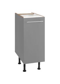 Optifit , Unterschrank &raquo;Bern&laquo; 30 cm breit, mit 1 T&uuml;r mit h&ouml;henverstellbaren F&uuml;&szlig;en, mit Metallgriff , basaltgrau/basaltgrau