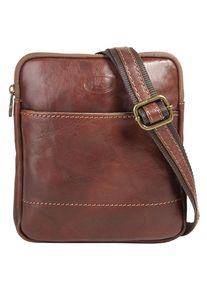 Pike Pik&eacute; , Umh&auml;ngetasche echt Leder, Made in Italy , braun