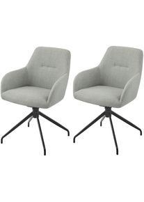 Hela , Armlehnstuhl &raquo;TRIEST&laquo; (Set) 2 Stk. , Mint/Schwarz + Schwarz