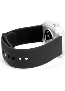 Connect 22mm Silicone Loop (S/M 110mm) (Silikon), Uhrenarmband, Schwarz