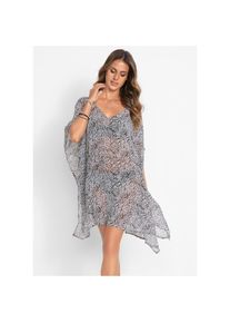 bonprix, Damen, Tunikakleid, schwarz/hellgrau gemustert, N-Gr, 40/42 (M) -N-Gr, schwarz/hellgrau gemustert, Transparente Optik setzt die darunter 