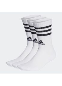adidas Performance, Damen, Funktionssocken &raquo;3S C SPW CRW 3P&laquo; 3 Paar tlg., White / Black, L (43/45), White / Black, Klassische Socken mit einem Mix aus