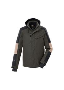 Killtec , Damen , Skijacke »KSW 257 MN SKI JCKT« , stein , XXL , XXL , Herren Skijacke mit regulierbarer und abzippbarer Kapuze